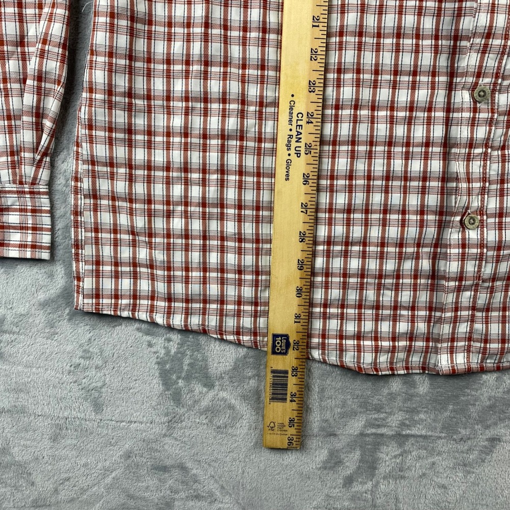 Wrangler Outdoor Mens Tall XLT Plaid Lightweight Breathable Button Down Shirt - Picture 8 of 16